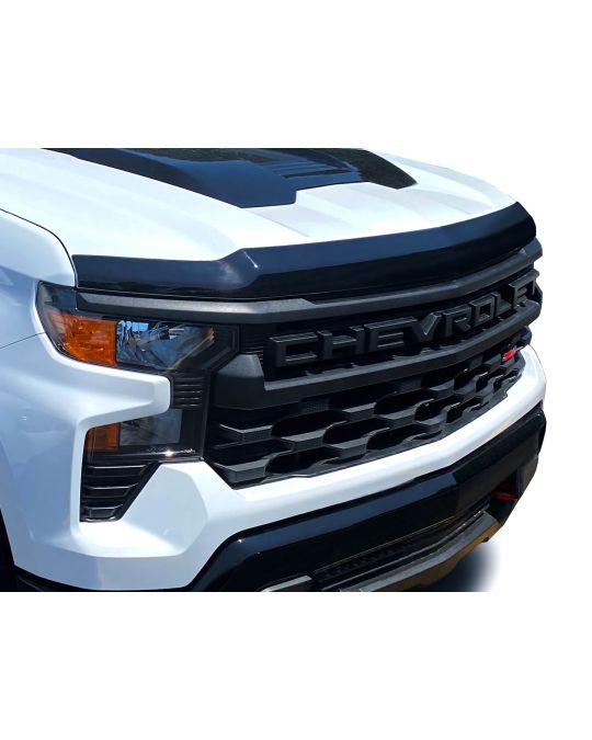 Chevrolet Aeroskin Hood Protector By Lund Smoke Black For Crew Cab & Extended Cab