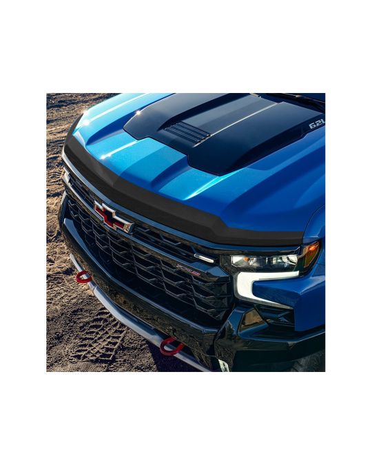 Chevrolet Aeroskin Hood Protector By Lund Matte Black For Crew Cab & Extended Cab