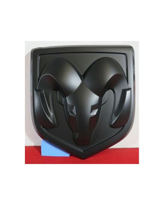 Mopar Emblem Rams Head Tailgate Medallion Matte Black