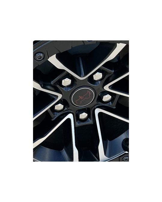 Mopar Wheel Center Cap Black With Red Jeep Logo