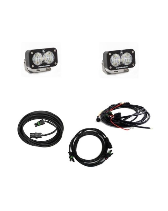 Mopar S2 Sport Dual Off Road White LED Reverse Lights Kit Of Two For Rubicon And Sahara Rear Bumper By Baja Designs