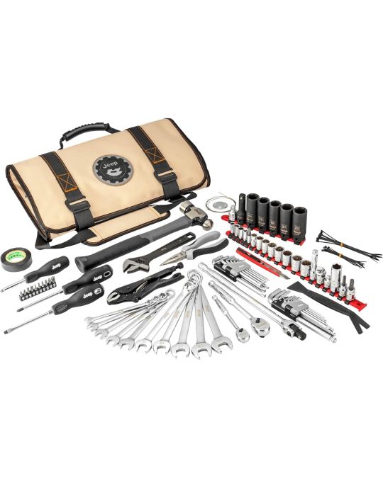 Mopar Jeep Performance Parts AllTrade Professional Tool Kit 83 Pieces With Tan Case