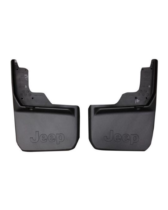 Mopar Splash Guards Rear Molded Black W/ Jeep Logo