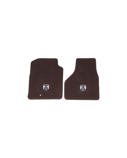 Mopar Floor Mats Carpeted Front Bark Brown