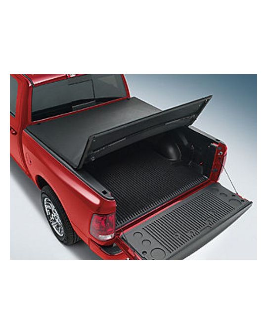 Mopar Tonneau Cover Tri-Fold Black Premium Fabric 8.0' Bed