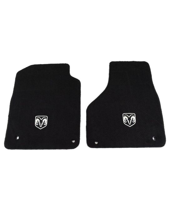 Mopar Floor Mats Regular & Quad Cab Front Black