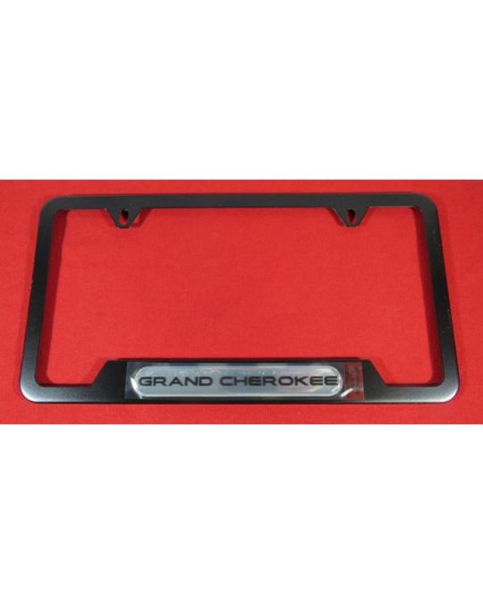 Mopar Plate Frame Black W/ Grand Cherokee Logo