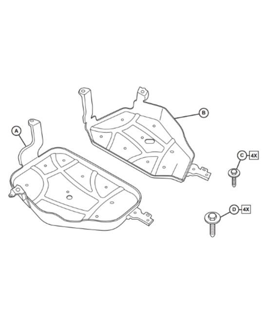 Mopar Skid Plate Kit Fuel Tank