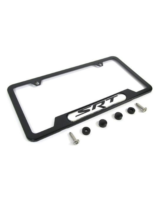 Mopar Plate Frame Black W/ SRT Logo
