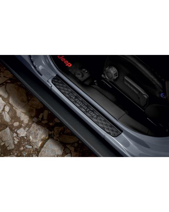 Mopar Door Sill Guards - Black W/ Gladiator Logo