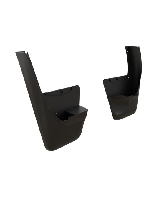 Mopar Rear Splash Guards Kit Of Two Deluxe Molded Black With RAM Logo For Trucks Without Fender Flares