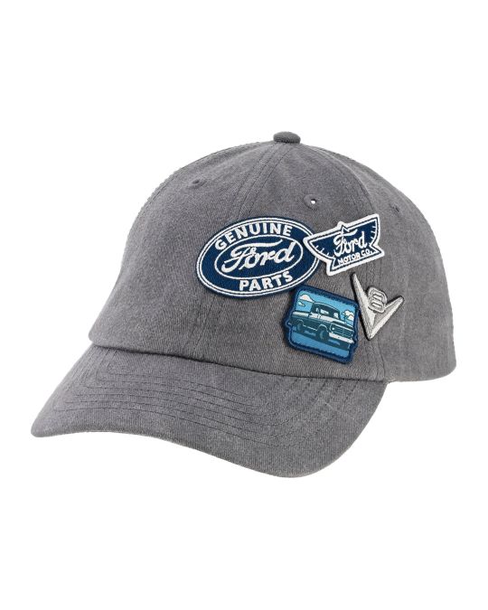 Ford Logo Patch Collector Hat Grey
