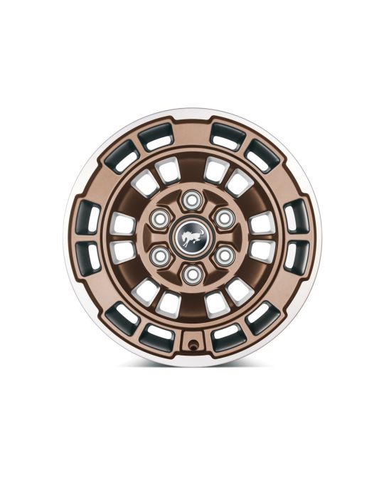 Ford Performance 17x8.5 Inch Wheel Sinister Bronze With Machined Face Includes Center Cap