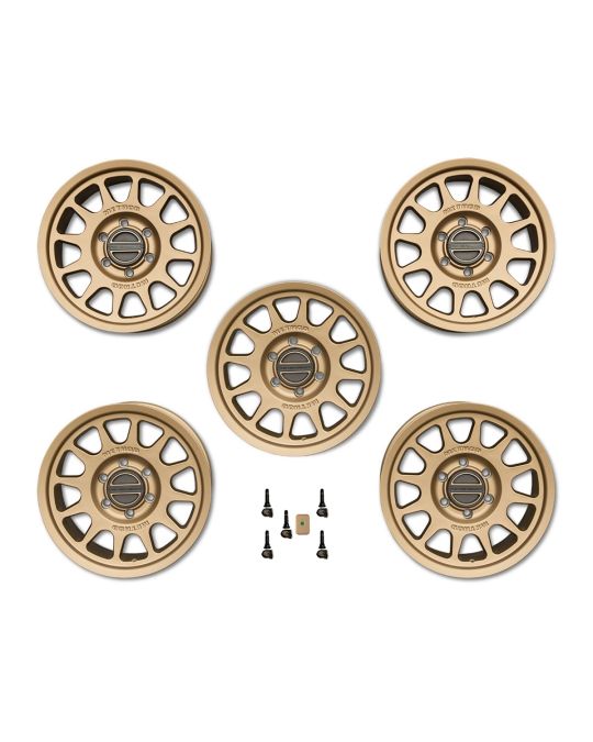Ford Performance 17x8.5-Inch Method Kit Of Five Off Road Wheels With TPMS In Method Bronze