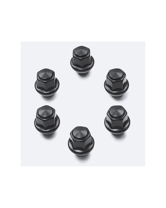 Ford Performance Black Lug Nuts Kit Of Six M12x1.5