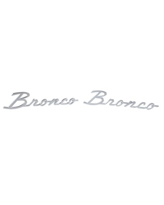 Ford Performance Silver Script Bronco Fender Emblem Kit Of Two