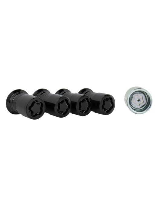 Ford Performance M14x1.5 Black Security Lug Nuts Kit Of 4