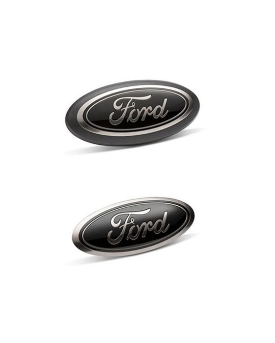 Ford Performance Black Smoked Chrome Oval Emblem Kit For Vehicles Without Camera 