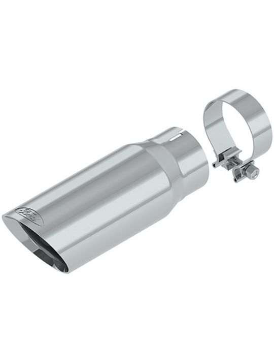 Ford Performance Chrome Exhaust Tip 4 Inch Stainless Steel With Ford Logo For 2.7L 3.5L EcoBoost 3.5L PowerBoost & 5.0L