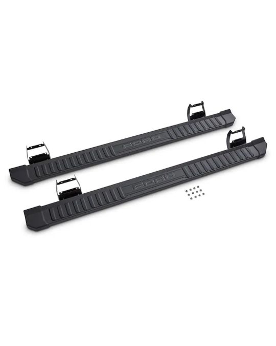 Ford Tubular Base Painted Accent Color Step Bars For SuperCrew Cab