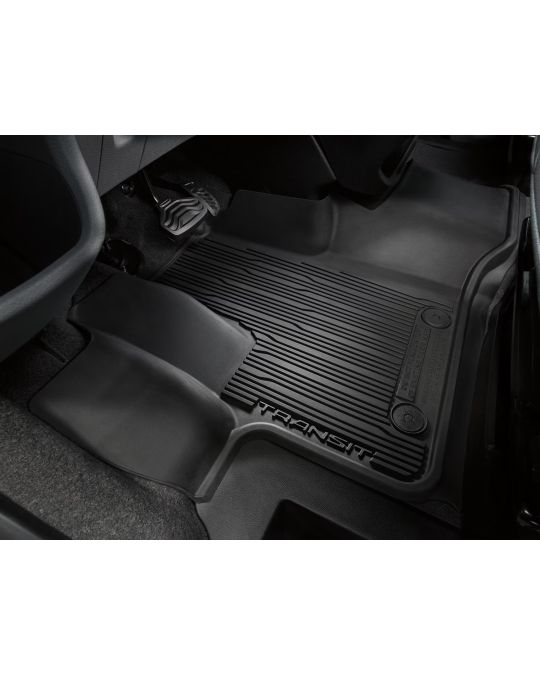 Ford Floor Liners Front Two Piece Kit Tray Style For Vinyl Flooring